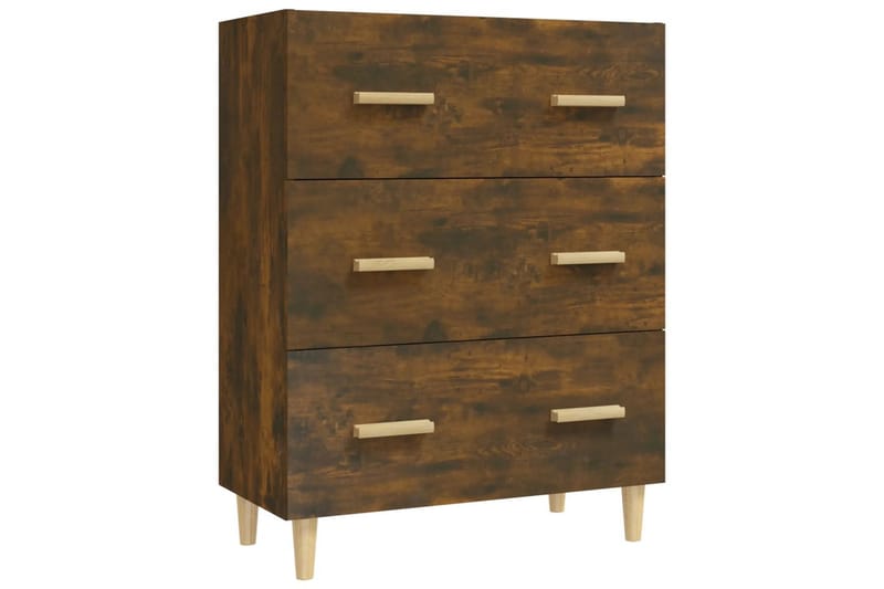 beBasic Skjenk røkt eik 70x34x90 cm konstruert tre - Brun - Oppbevaring - Oppbevaringsmøbler - Sideboard & skjenker