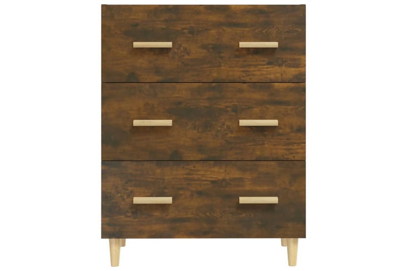 beBasic Skjenk røkt eik 70x34x90 cm konstruert tre - Brun - Sideboard & skjenker