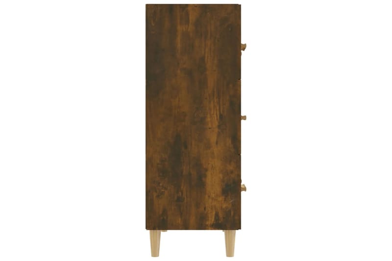 beBasic Skjenk røkt eik 70x34x90 cm konstruert tre - Brun - Sideboard & skjenker