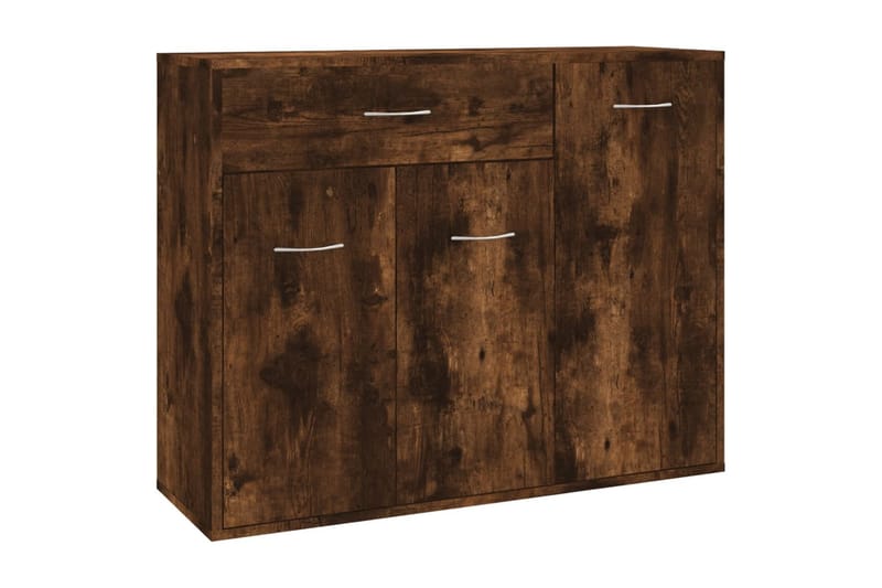 beBasic Skjenk røkt eik 88x30x70 cm konstruert tre - Brun - Sideboard & skjenker