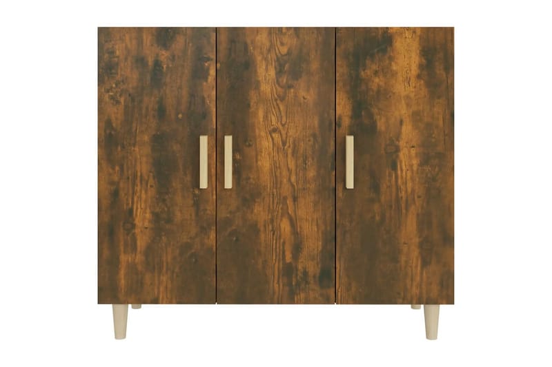 beBasic Skjenk røkt eik 90x34x80 cm konstruert tre - Brun - Sideboard & skjenker