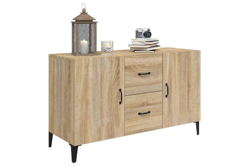 beBasic Skjenk sonoma eik 100x36x60 cm konstruert tre - Brun - Oppbevaring - Oppbevaringsmøbler - Sideboard & skjenker