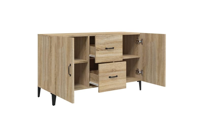 beBasic Skjenk sonoma eik 100x36x60 cm konstruert tre - Brun - Oppbevaring - Oppbevaringsmøbler - Sideboard & skjenker