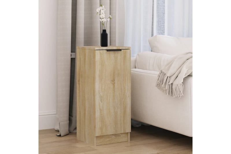 beBasic Skjenk sonoma eik 30x30x70 cm konstruert tre - Brun - Sideboard & skjenker