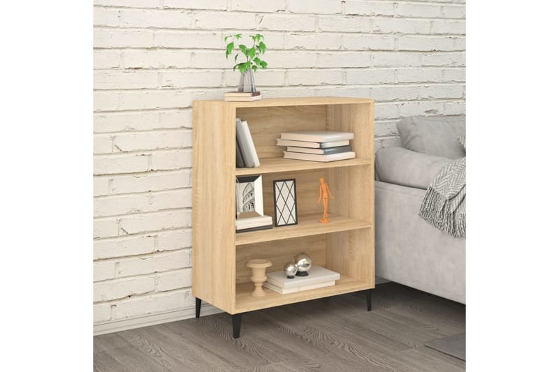 beBasic Skjenk sonoma eik 69,5x32,5x90 cm konstruert tre - Brun - Sideboard & skjenker