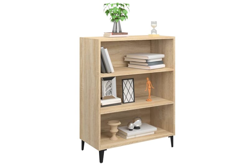 beBasic Skjenk sonoma eik 69,5x32,5x90 cm konstruert tre - Brun - Oppbevaring - Oppbevaringsmøbler - Sideboard & skjenker