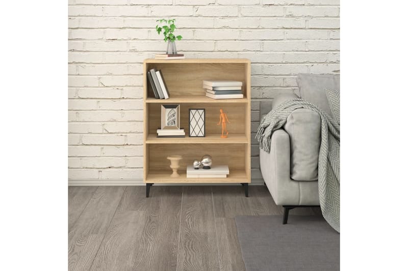 beBasic Skjenk sonoma eik 69,5x32,5x90 cm konstruert tre - Brun - Oppbevaring - Oppbevaringsmøbler - Sideboard & skjenker