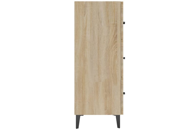 beBasic Skjenk sonoma eik 69,5x34x90 cm konstruert tre - Brun - Oppbevaring - Oppbevaringsmøbler - Sideboard & skjenker