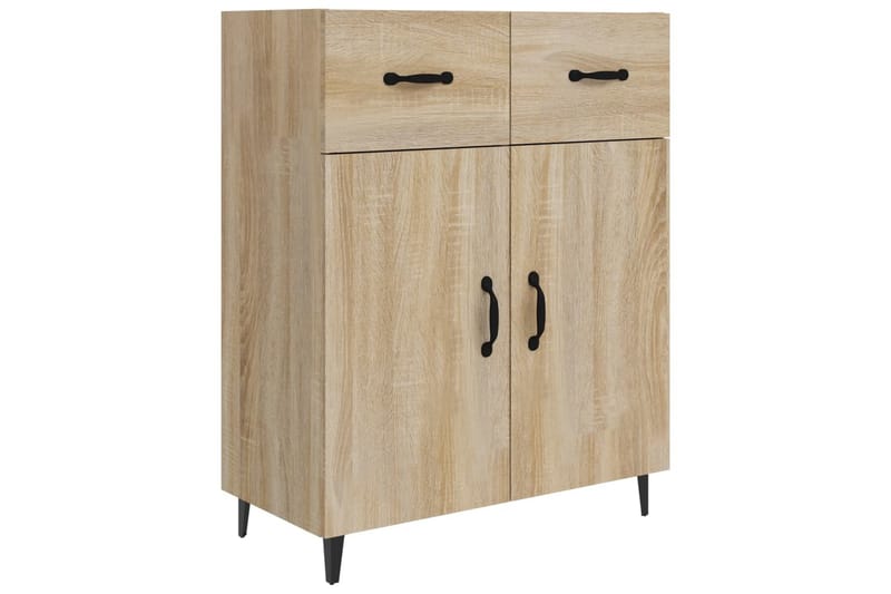 beBasic Skjenk sonoma eik 69,5x34x90 cm konstruert tre - Brun - Oppbevaring - Oppbevaringsmøbler - Sideboard & skjenker
