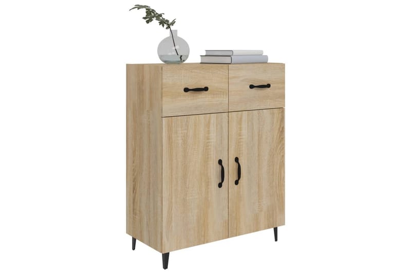 beBasic Skjenk sonoma eik 69,5x34x90 cm konstruert tre - Brun - Oppbevaring - Oppbevaringsmøbler - Sideboard & skjenker