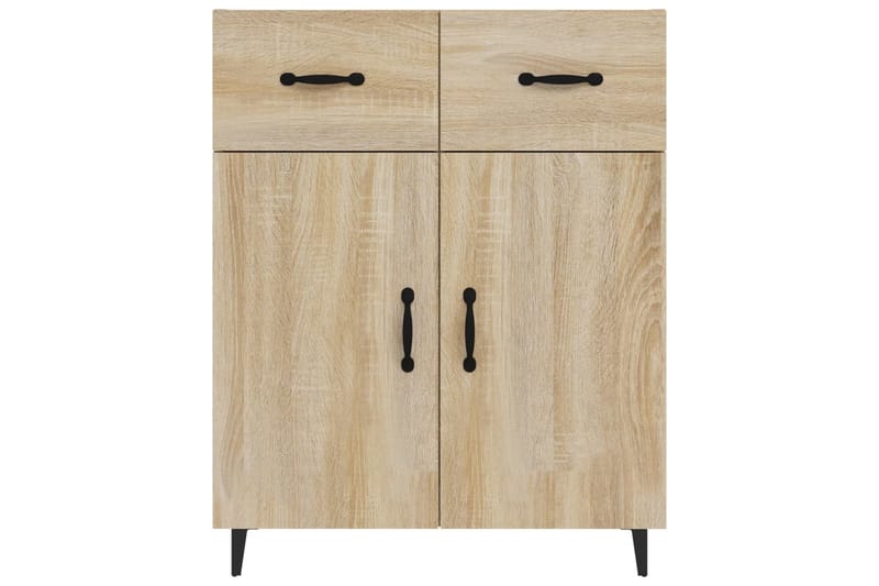 beBasic Skjenk sonoma eik 69,5x34x90 cm konstruert tre - Brun - Oppbevaring - Oppbevaringsmøbler - Sideboard & skjenker