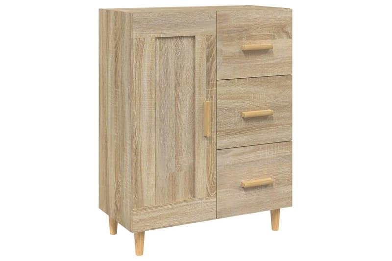 beBasic Skjenk sonoma eik 69,5x34x90 cm konstruert tre - Brun - Oppbevaring - Oppbevaringsmøbler - Sideboard & skjenker