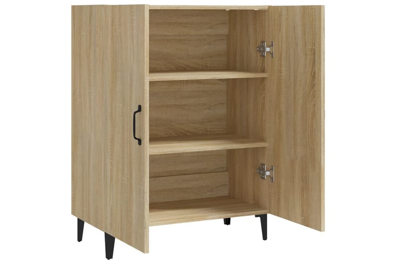 beBasic Skjenk sonoma eik 70x34x90 cm konstruert tre - Brun - Sideboard & skjenker