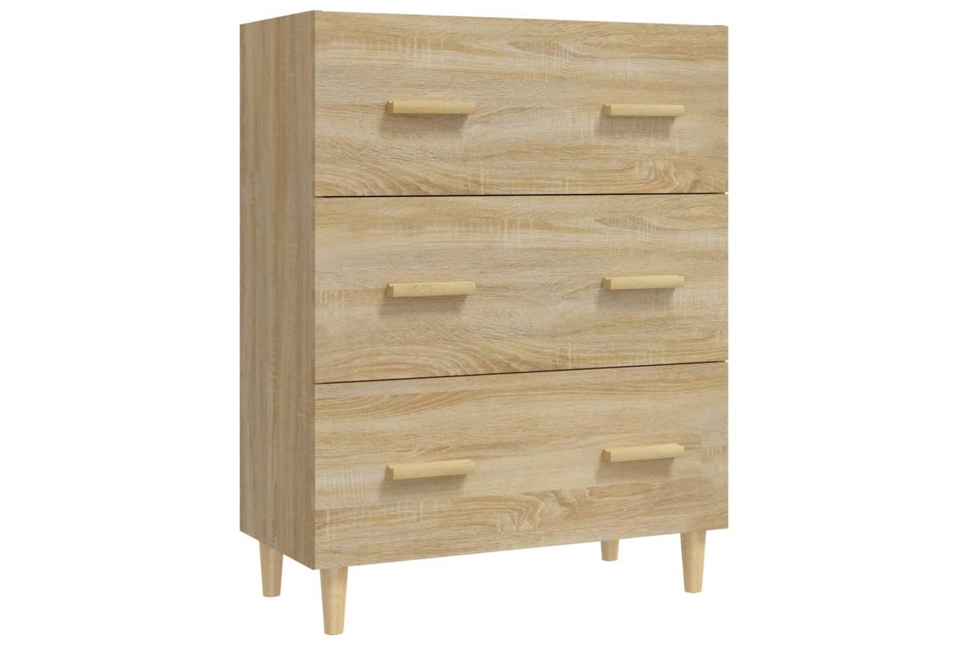 beBasic Skjenk sonoma eik 70x34x90 cm konstruert tre - Brun - Oppbevaring - Oppbevaringsmøbler - Sideboard & skjenker