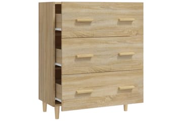 beBasic Skjenk sonoma eik 70x34x90 cm konstruert tre - Brun - Oppbevaring - Oppbevaringsmøbler - Sideboard & skjenker