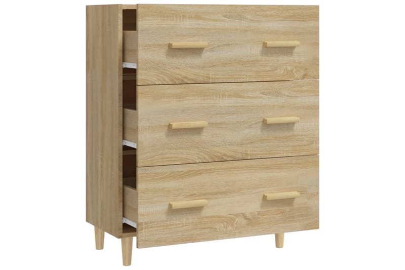 beBasic Skjenk sonoma eik 70x34x90 cm konstruert tre - Brun - Oppbevaring - Oppbevaringsmøbler - Sideboard & skjenker
