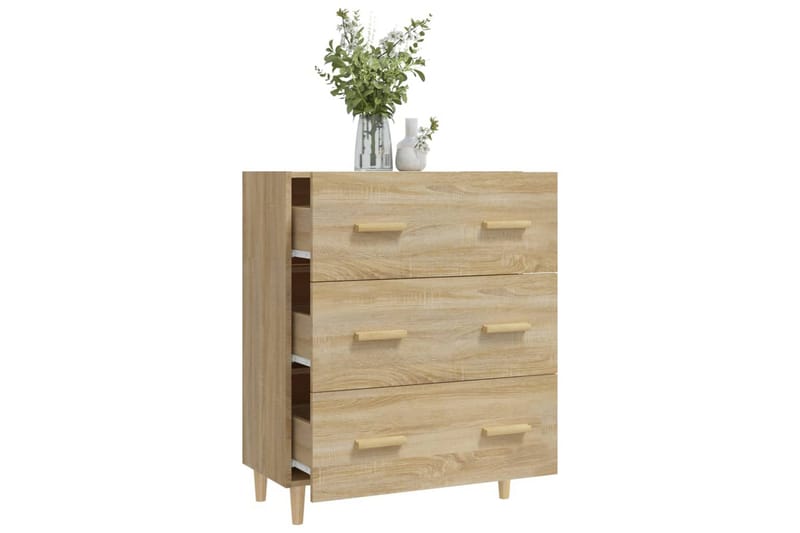beBasic Skjenk sonoma eik 70x34x90 cm konstruert tre - Brun - Oppbevaring - Oppbevaringsmøbler - Sideboard & skjenker