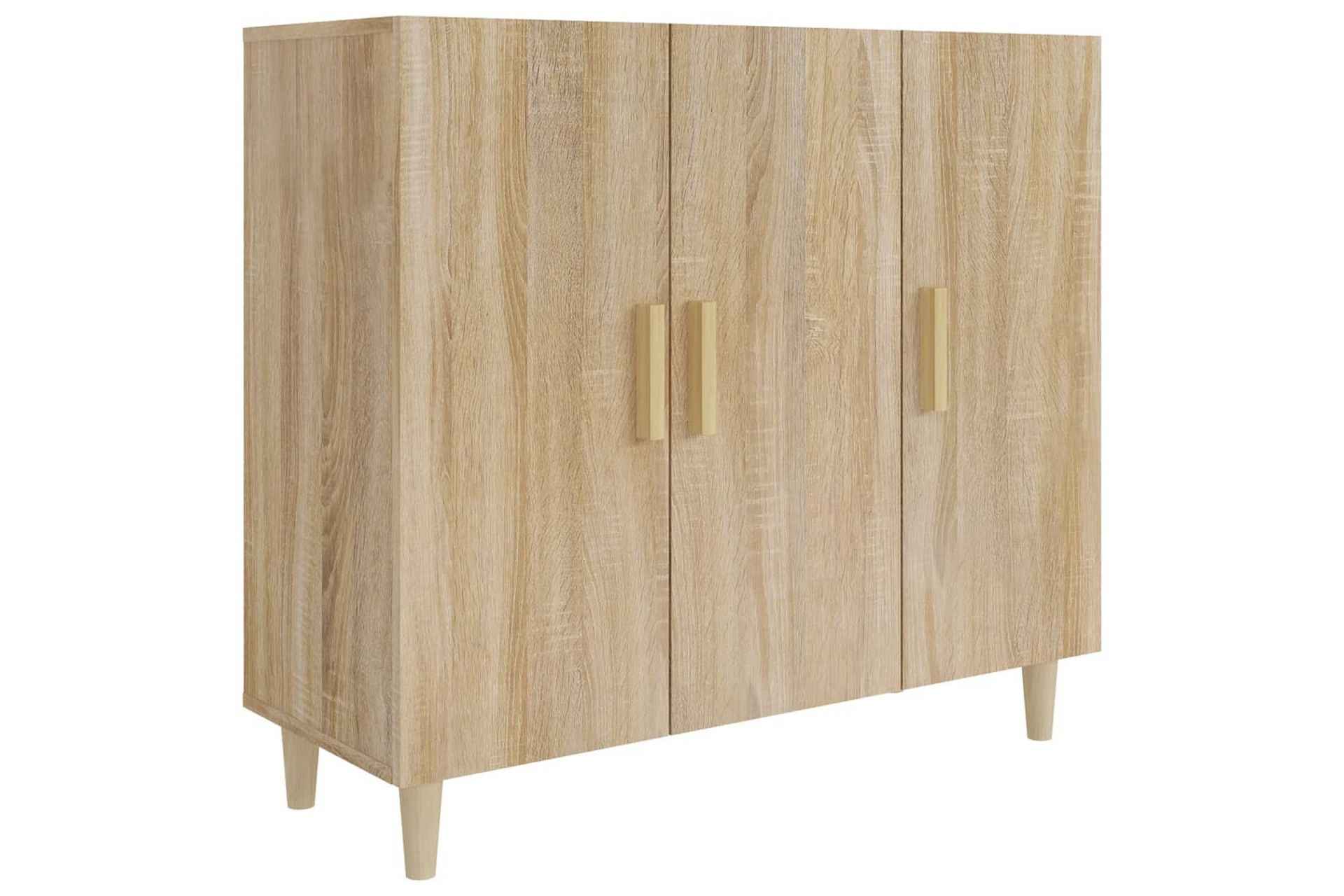 beBasic Skjenk sonoma eik 90x34x80 cm konstruert tre - Brun - Oppbevaring - Oppbevaringsmøbler - Sideboard & skjenker