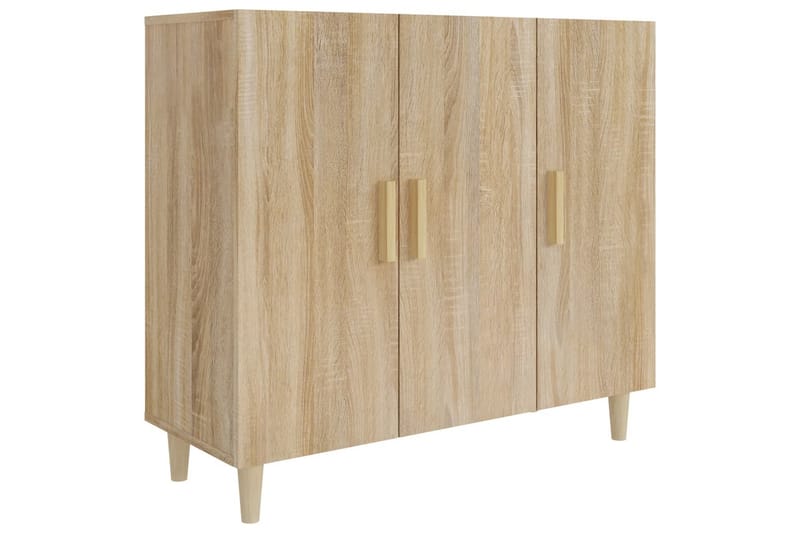 beBasic Skjenk sonoma eik 90x34x80 cm konstruert tre - Brun - Oppbevaring - Oppbevaringsmøbler - Sideboard & skjenker