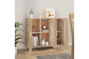 beBasic Skjenk sonoma eik 90x34x80 cm konstruert tre - Brun - Oppbevaring - Oppbevaringsmøbler - Sideboard & skjenker