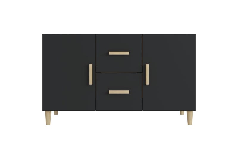 beBasic Skjenk svart 100x36x60 cm konstruert tre - Svart - Oppbevaring - Oppbevaringsmøbler - Sideboard & skjenker