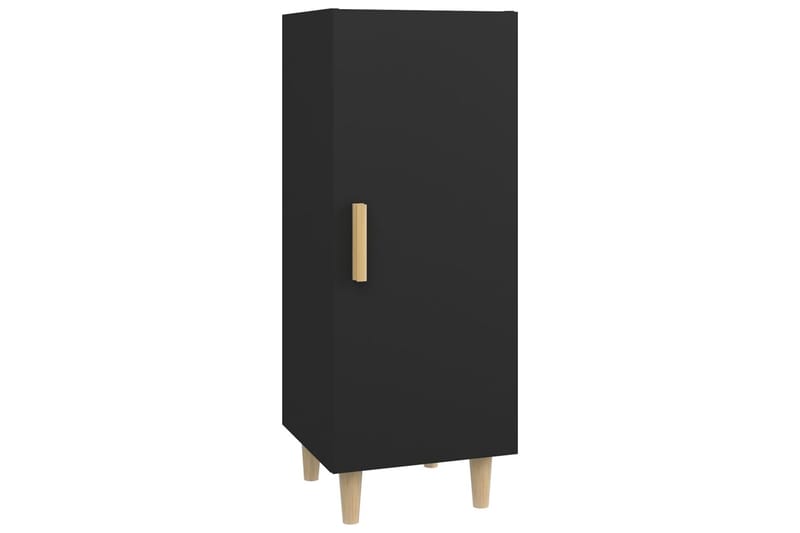 beBasic Skjenk svart 34,5x34x90 cm konstruert tre - Svart - Oppbevaring - Oppbevaringsmøbler - Sideboard & skjenker