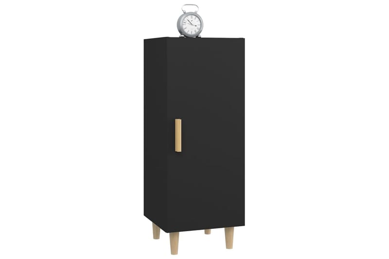 beBasic Skjenk svart 34,5x34x90 cm konstruert tre - Svart - Oppbevaring - Oppbevaringsmøbler - Sideboard & skjenker