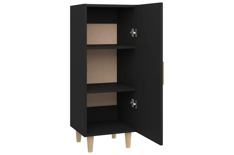 beBasic Skjenk svart 34,5x34x90 cm konstruert tre - Svart - Oppbevaring - Oppbevaringsmøbler - Sideboard & skjenker