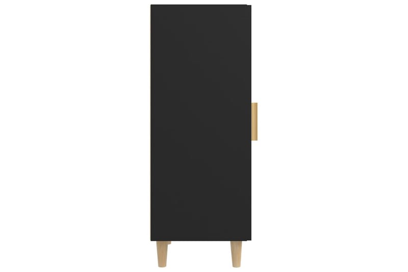 beBasic Skjenk svart 34,5x34x90 cm konstruert tre - Svart - Oppbevaring - Oppbevaringsmøbler - Sideboard & skjenker