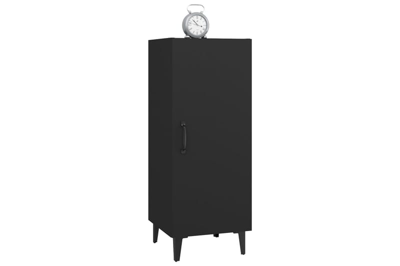 beBasic Skjenk svart 34,5x34x90 cm konstruert tre - Svart - Oppbevaring - Oppbevaringsmøbler - Sideboard & skjenker