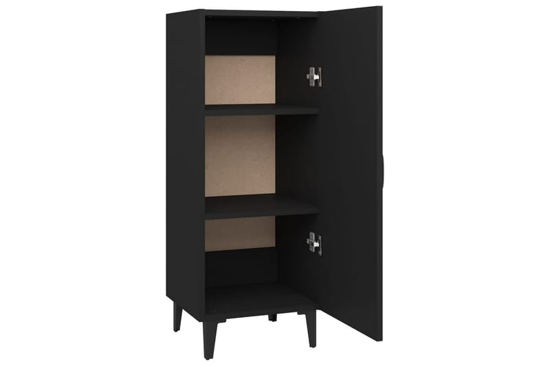 beBasic Skjenk svart 34,5x34x90 cm konstruert tre - Svart - Sideboard & skjenker