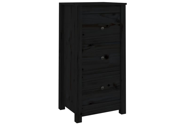 beBasic Skjenk svart 40x35x80 cm heltre furu - Svart - Oppbevaring - Oppbevaringsmøbler - Sideboard & skjenker