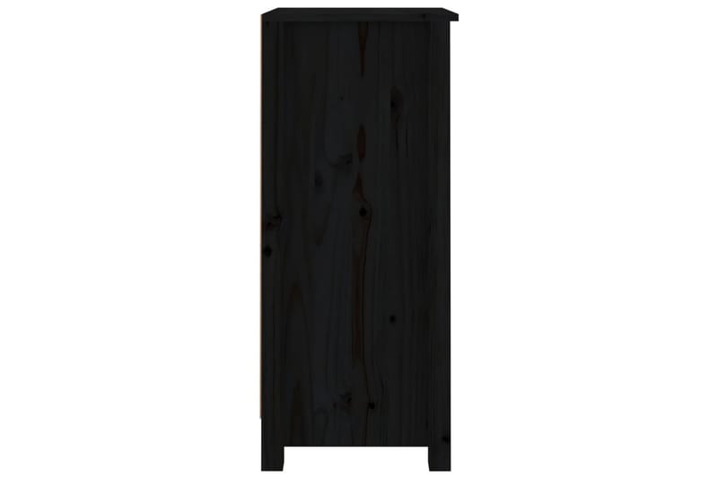 beBasic Skjenk svart 40x35x80 cm heltre furu - Svart - Oppbevaring - Oppbevaringsmøbler - Sideboard & skjenker