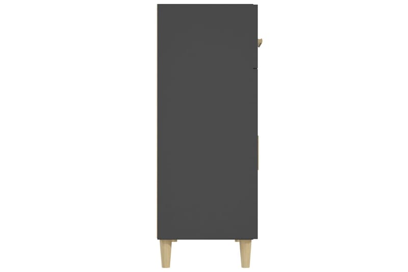 beBasic Skjenk svart 69,5x34x89 cm konstruert tre - Svart - Sideboard & skjenker