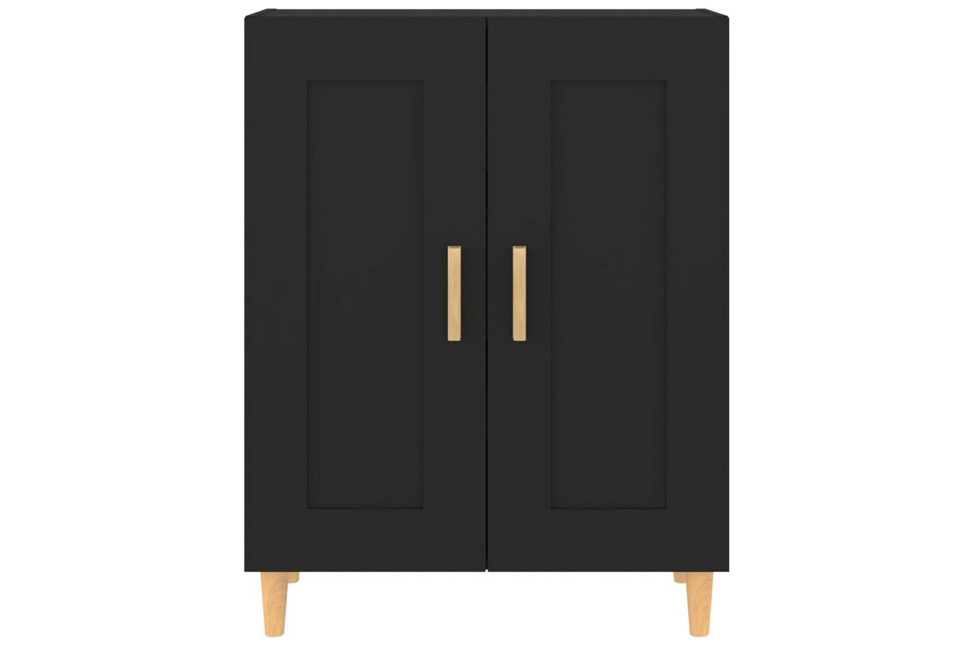 beBasic Skjenk svart 69,5x34x90 cm konstruert tre - Svart - Oppbevaring - Oppbevaringsmøbler - Sideboard & skjenker