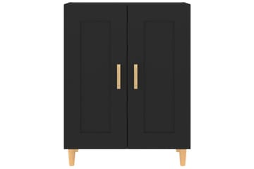 beBasic Skjenk svart 69,5x34x90 cm konstruert tre - Svart - Oppbevaring - Oppbevaringsmøbler - Sideboard & skjenker
