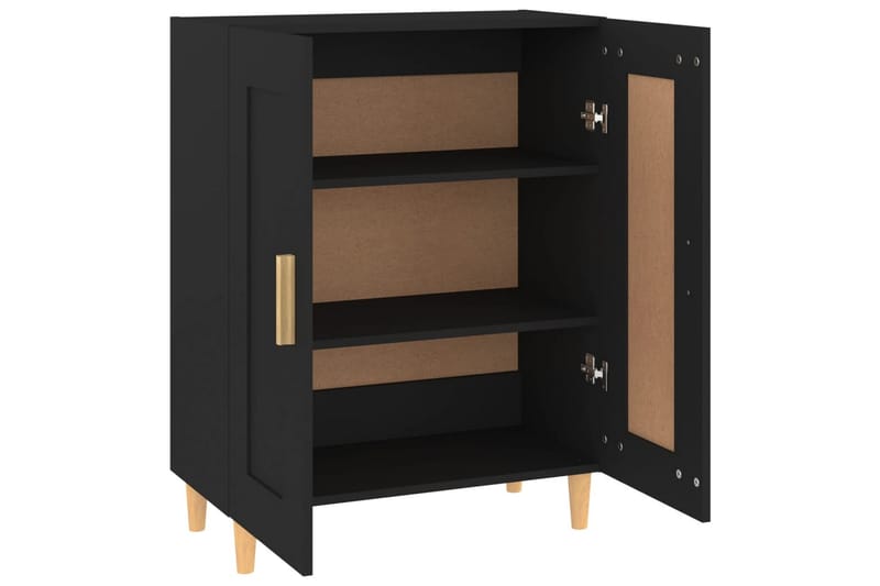 beBasic Skjenk svart 69,5x34x90 cm konstruert tre - Svart - Oppbevaring - Oppbevaringsmøbler - Sideboard & skjenker