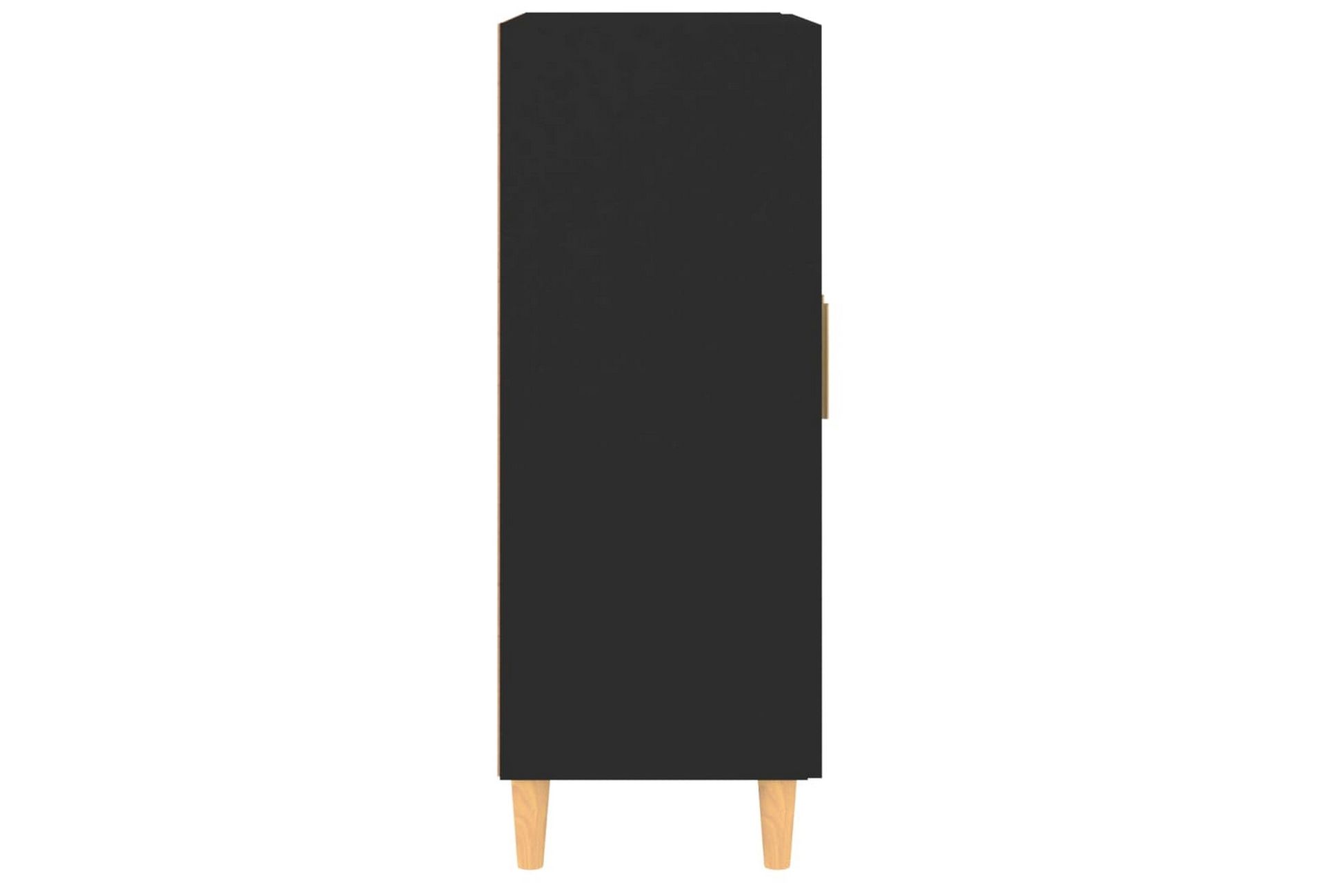 beBasic Skjenk svart 69,5x34x90 cm konstruert tre - Svart - Oppbevaring - Oppbevaringsmøbler - Sideboard & skjenker
