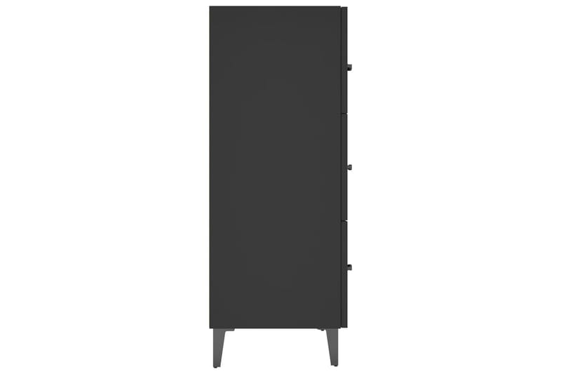 beBasic Skjenk svart 69,5x34x90 cm konstruert tre - Svart - Sideboard & skjenker