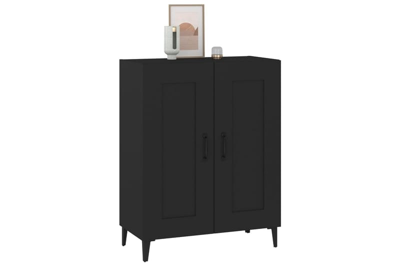 beBasic Skjenk svart 69,5x34x90 cm konstruert tre - Svart - Oppbevaring - Oppbevaringsmøbler - Sideboard & skjenker