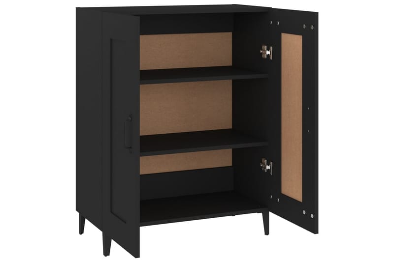 beBasic Skjenk svart 69,5x34x90 cm konstruert tre - Svart - Oppbevaring - Oppbevaringsmøbler - Sideboard & skjenker