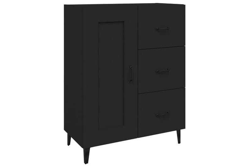 beBasic Skjenk svart 69,5x34x90 cm konstruert tre - Svart - Oppbevaring - Oppbevaringsmøbler - Sideboard & skjenker