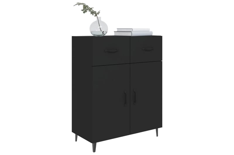 beBasic Skjenk svart 69,5x34x90 cm konstruert tre - Svart - Oppbevaring - Oppbevaringsmøbler - Sideboard & skjenker