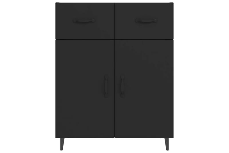 beBasic Skjenk svart 69,5x34x90 cm konstruert tre - Svart - Oppbevaring - Oppbevaringsmøbler - Sideboard & skjenker