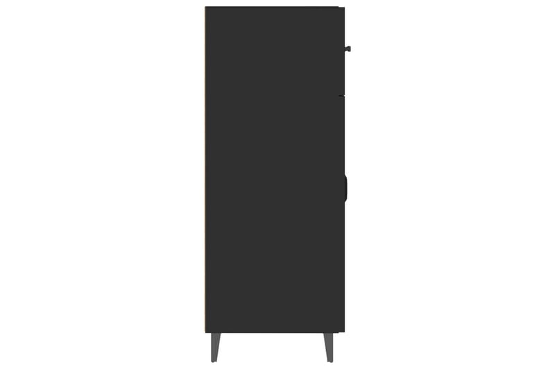 beBasic Skjenk svart 69,5x34x90 cm konstruert tre - Svart - Oppbevaring - Oppbevaringsmøbler - Sideboard & skjenker