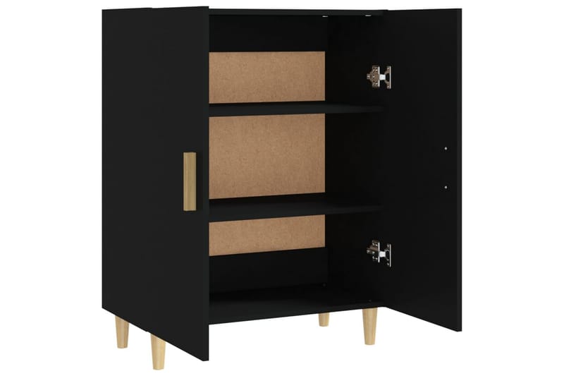 beBasic Skjenk svart 70x34x90 cm konstruert tre - Svart - Oppbevaring - Oppbevaringsmøbler - Sideboard & skjenker