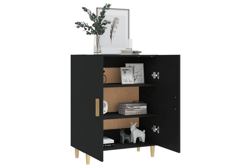 beBasic Skjenk svart 70x34x90 cm konstruert tre - Svart - Oppbevaring - Oppbevaringsmøbler - Sideboard & skjenker