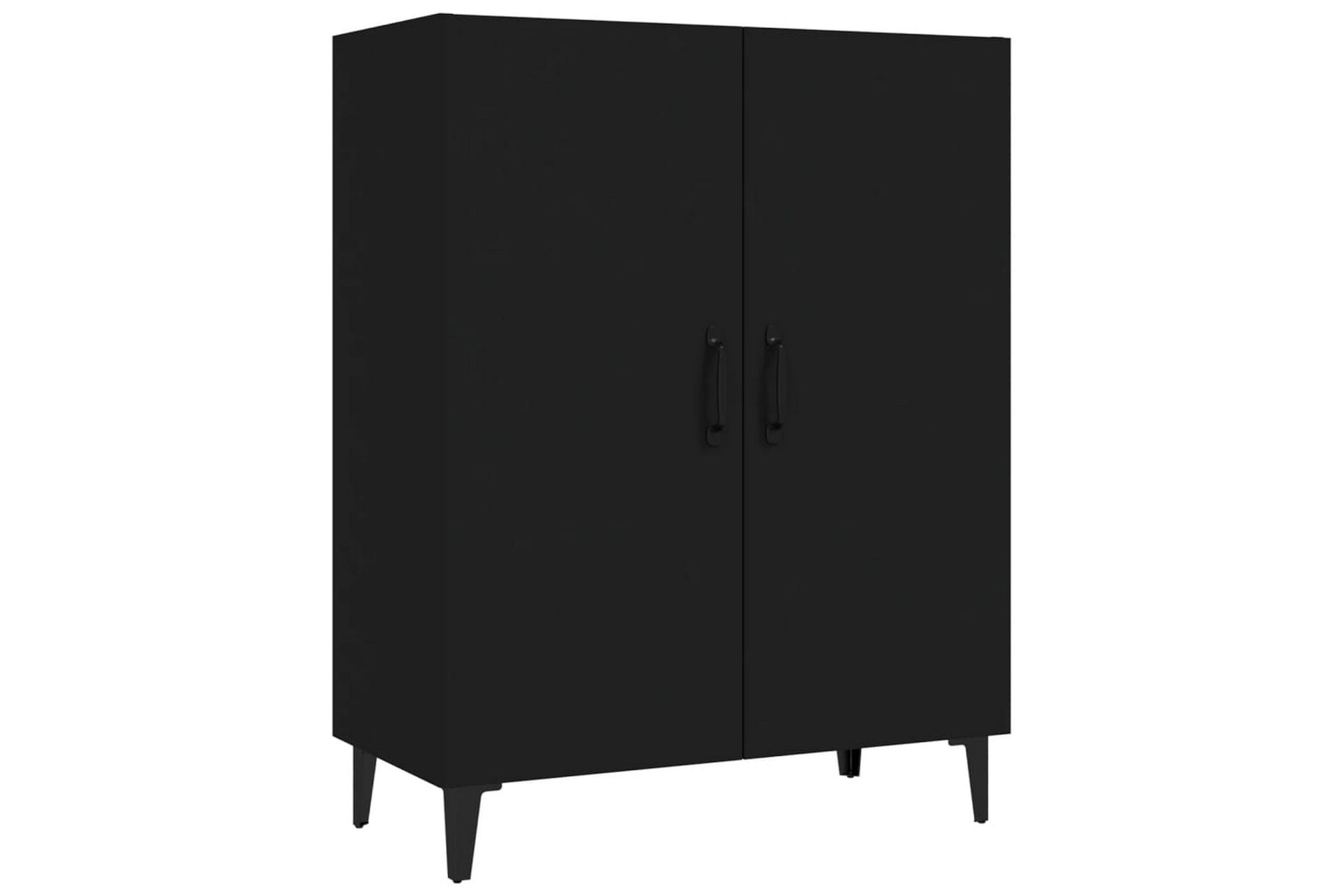 beBasic Skjenk svart 70x34x90 cm konstruert tre - Svart - Oppbevaring - Oppbevaringsmøbler - Sideboard & skjenker