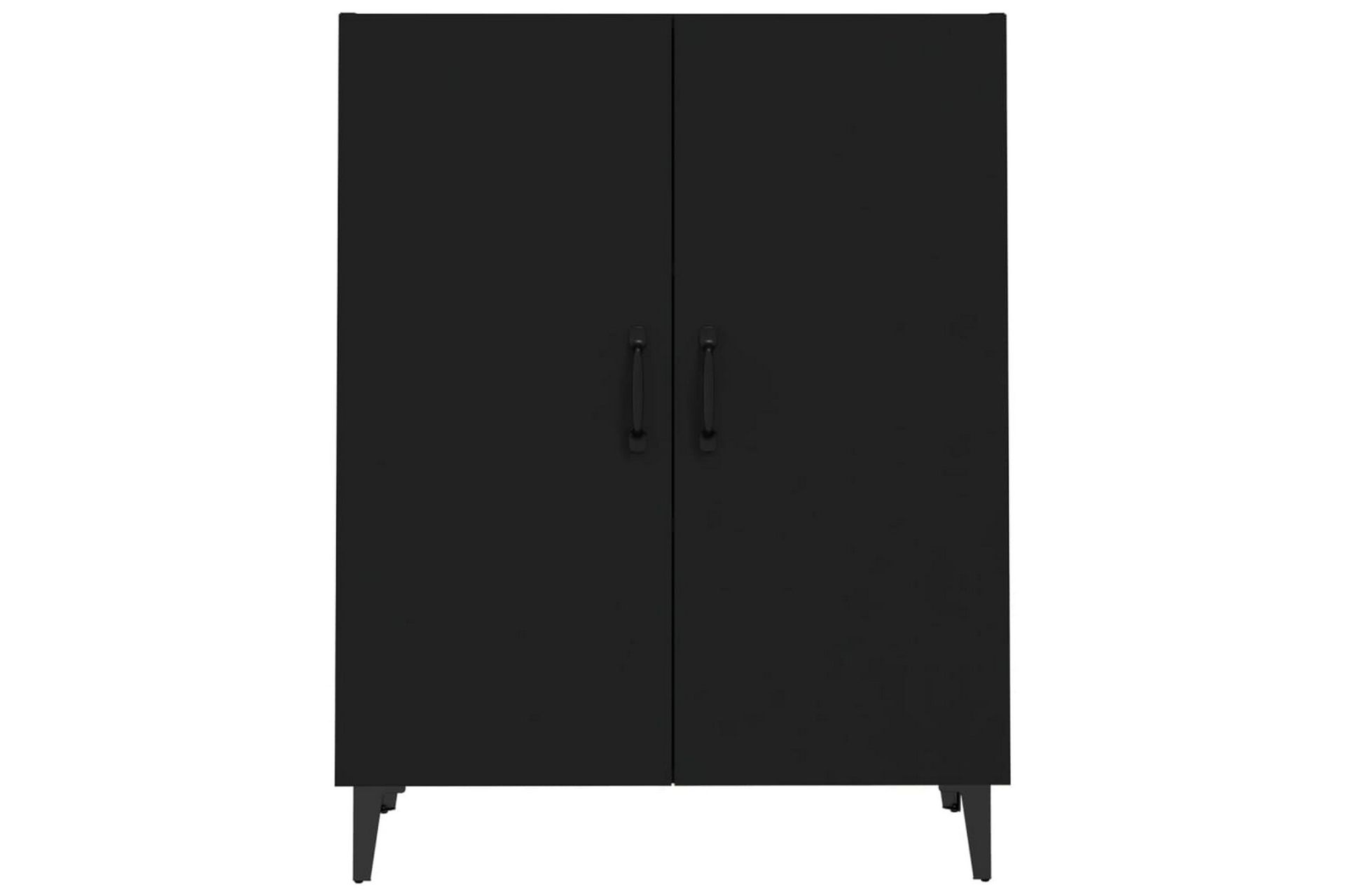 beBasic Skjenk svart 70x34x90 cm konstruert tre - Svart - Oppbevaring - Oppbevaringsmøbler - Sideboard & skjenker