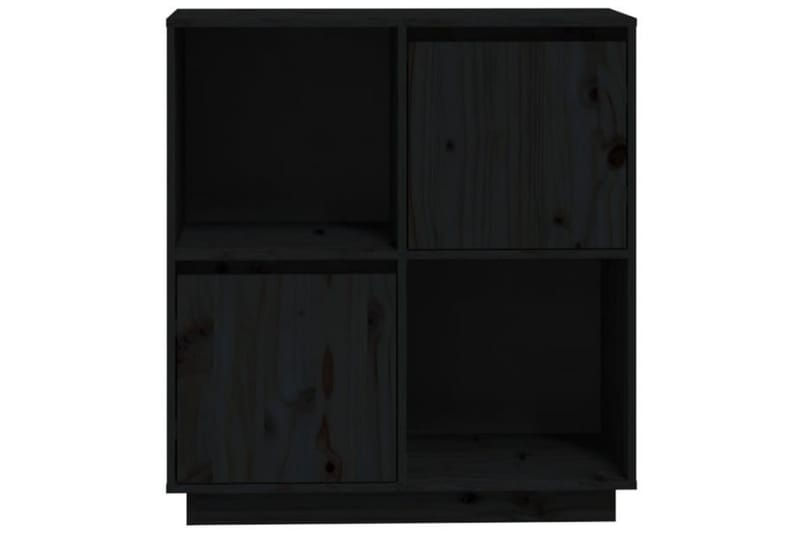 beBasic Skjenk svart 74x35x80 cm heltre furu - Svart - Oppbevaring - Oppbevaringsmøbler - Sideboard & skjenker